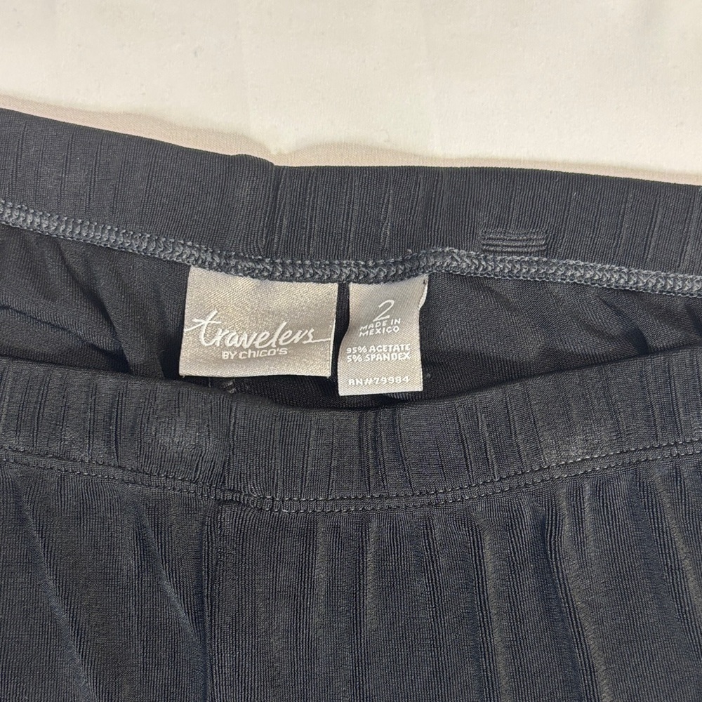 Elegant Black Straight Leg Pants - Picture 2 of 5